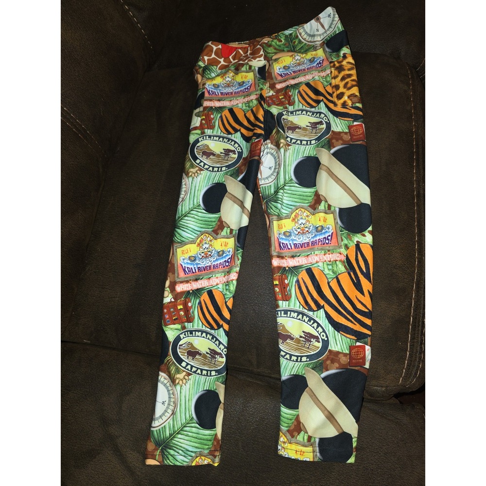 Disney happy day apparel boutique animal kingdom leggings size kids large XL 8